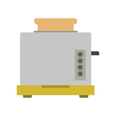 Mutfak sobasının düz simgesi.