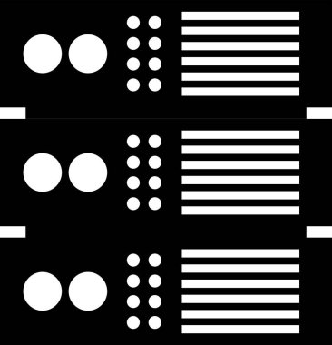 Modern b 'nin vektör illüstrasyonu müzik çalıcısının simgesinden yoksundur