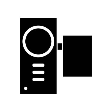 Beyaz arkaplanda vektör simgesi izole edildi