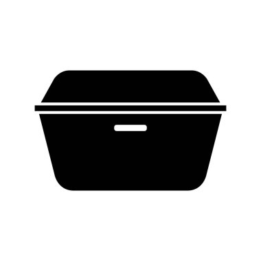 Mutfak tavası simgesi, konsept vektör işareti beyaz arka planda. Mutfak tavası çizimi, sembol