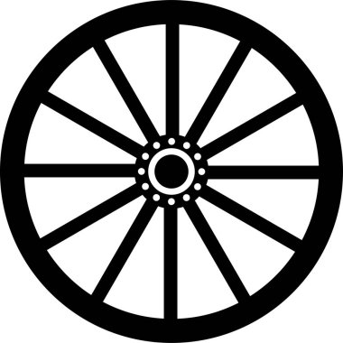 tekerlek vektör simgesi modern basit illüstrasyon