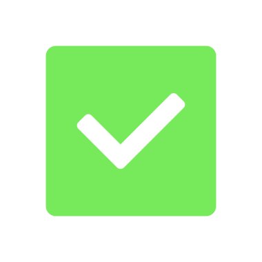 Web ve mobil uygulama tasarımınız için beyaz arkaplanda izole edilmiş simge vektörü, evet logo konsepti