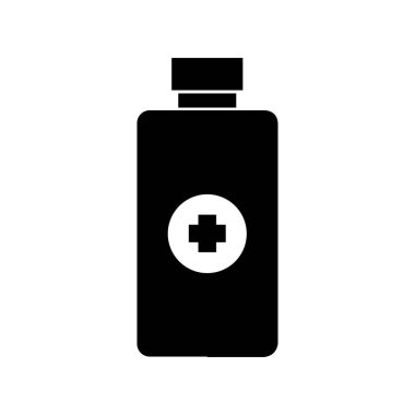 ilaç şişesi ile çapraz