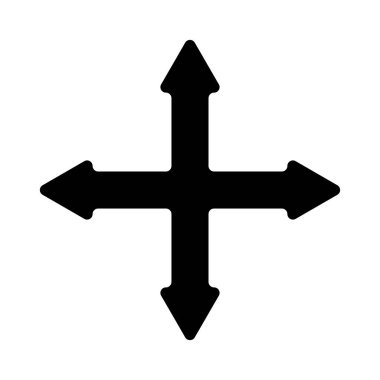 Yön ok ikonu vektör illüstrasyonu