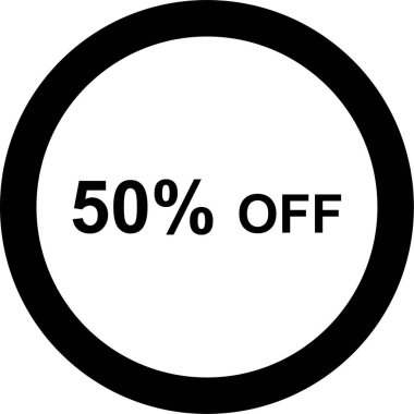 Moda Biçiminde İndirim Simgesi İzole Arkaplan