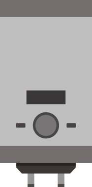 elektrikli fırın simgesi, basit vektör illüstrasyonu