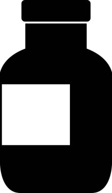 Şişe simgesinin vektör illüstrasyonu