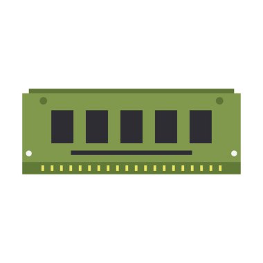 Bilgisayar simgesinin düz dizayn vektörü