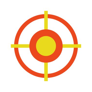 hedef simge vektör illüstrasyonu