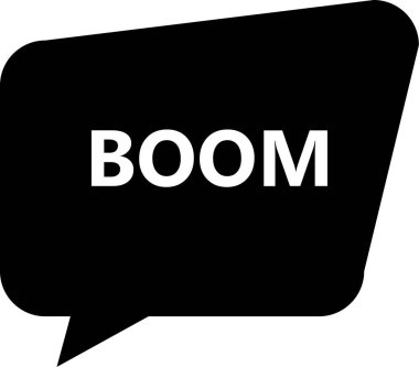 Konuşma baloncuğu ile kelime bang