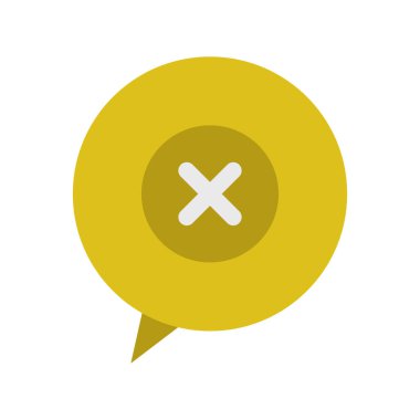 ünlem işareti simgesi ile konuşma balonu