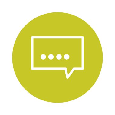 ileti ikonu vektör illüstrasyonu