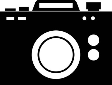 Kamera. Web simgesi basit illüstrasyon