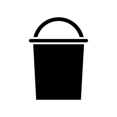 Kova ikonu. düz dizayn. vektör illüstrasyonu