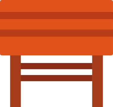 Masa. Web simgesi basit illüstrasyon