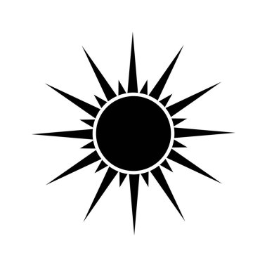 Güneş Simgesi Vektör illüstrasyonu