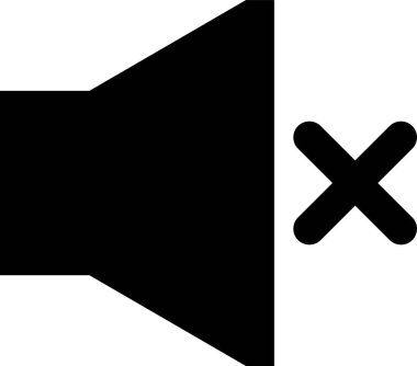 dış hat biçiminde sessiz ses simgesini kapat