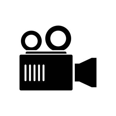 film kamerası simgesi, düz stil