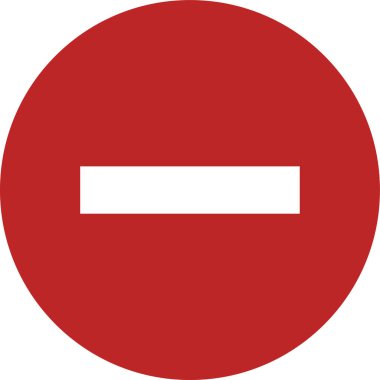 dur işareti simgesi, vektör çizimi