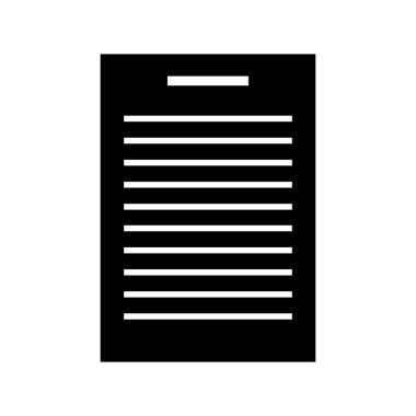 kağıt not simgesi, basit biçim