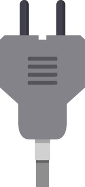 Elektrik tıkacı simgesi, düz biçim