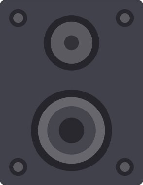 ses hoparlörü vektör simgesi. düz vektör illüstrasyonu.