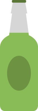 bira şişesi vektör simgesi basit bir şekilde gösterimi