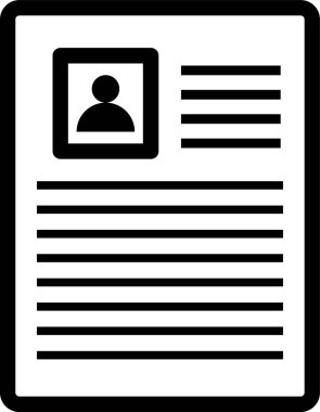 kimlik kartı vektör simgesi