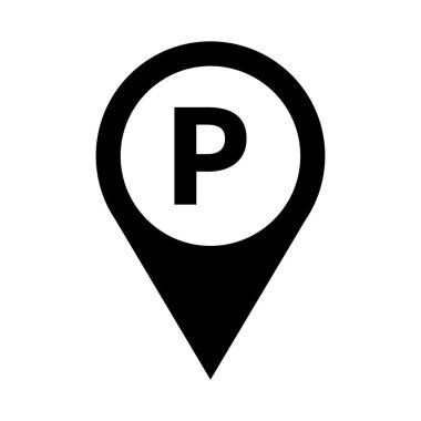 harita pin simgesi vektör illüstrasyon tasarımı