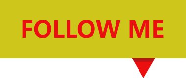 Bizi takip et bayrak, bizi takip et. Beni takip et ikon. İşaretimi takip et. Bizi takip edin. vektör illüstrasyonu