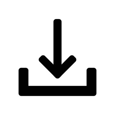 Taslak biçiminde ok aşağı yönlü simge