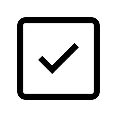 İşaretleme simgesi vektör illüstrasyon tasarımını kontrol et