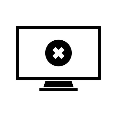 hata vektörü ince çizgi simgesi