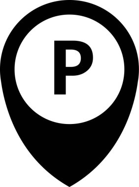 Park tabelası. Basit illüstrasyon