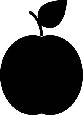 Bir elmanın vektör illüstrasyonu