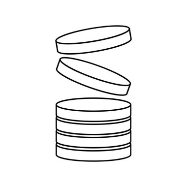 Bozuk para yığını simgesi, özet biçimi