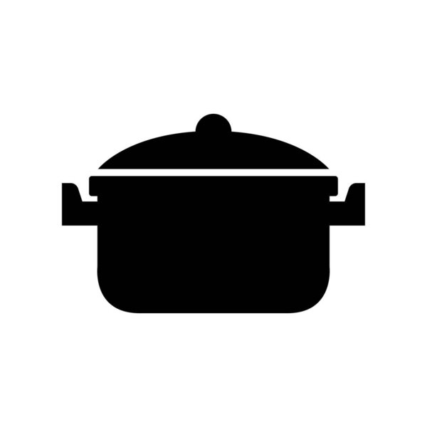 cooking pot glyph icon