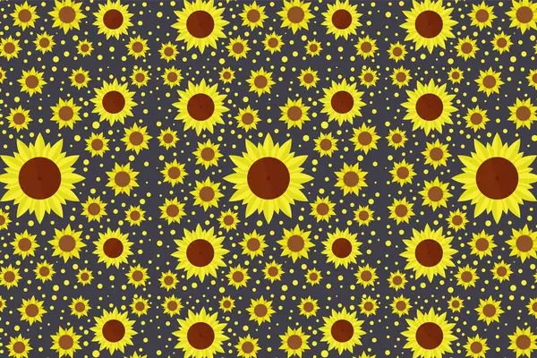 ay çekirdeği ve ay çekirdeği siyah üzerinde kusursuz desen