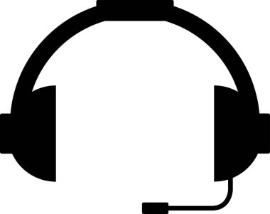 ses kulaklığı müzik simgesi