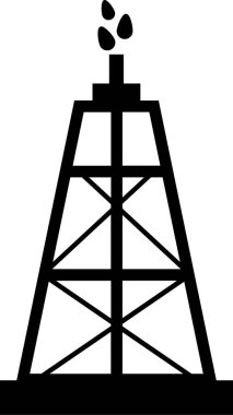Endüstriyel petrol endüstrisi simgesi
