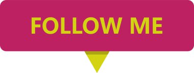 Beni takip et web etiket düğmesi