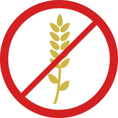 Glütensiz tabela. vektör illüstrasyonu