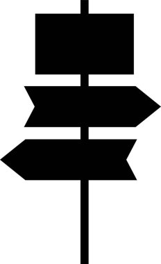 ok yönü simgesi ana hat biçiminde