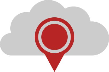 konum haritası pin simgesi - taslak biçimi