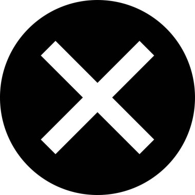 Çapraz vektör simgesiyle basit bir şekilde daire