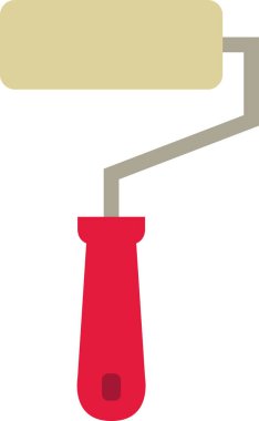 fırça boyası simgesi düz stil