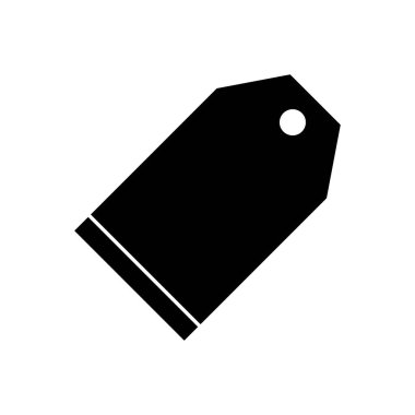 etiket vektör düz simgesi