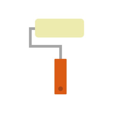 Fırça simgesi vektör illüstrasyonunu boya