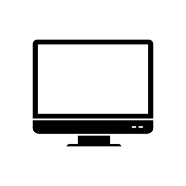 Masaüstü bilgisayar simgesi vektör çizimi