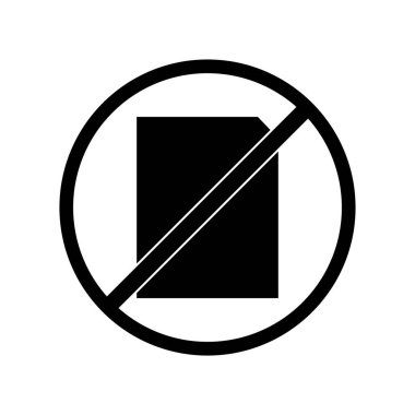 İşaret simgesi yok, basit vektör işareti